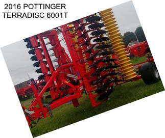 2016 POTTINGER TERRADISC 6001T