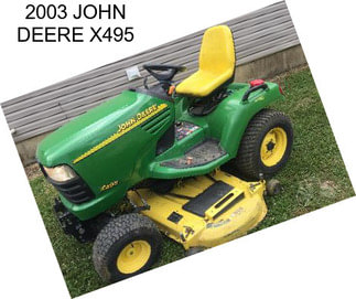 2003 JOHN DEERE X495