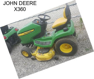 JOHN DEERE X360