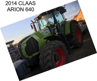 2014 CLAAS ARION 640