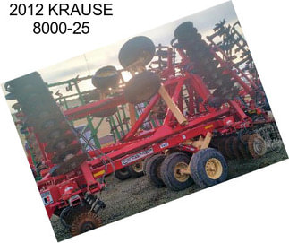 2012 KRAUSE 8000-25