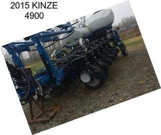 2015 KINZE 4900