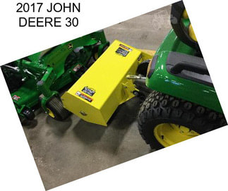 2017 JOHN DEERE 30