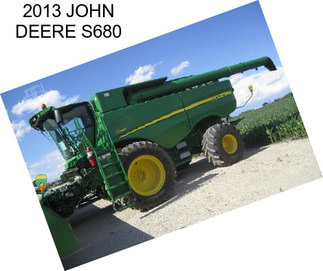 2013 JOHN DEERE S680