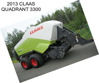 2013 CLAAS QUADRANT 3300