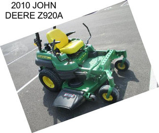 2010 JOHN DEERE Z920A