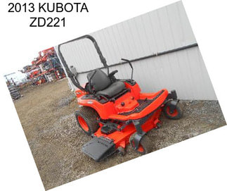 2013 KUBOTA ZD221