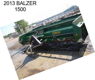 2013 BALZER 1500