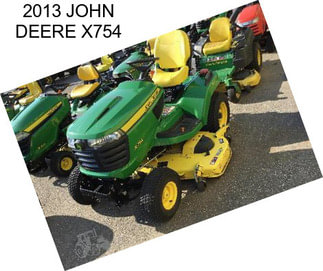 2013 JOHN DEERE X754