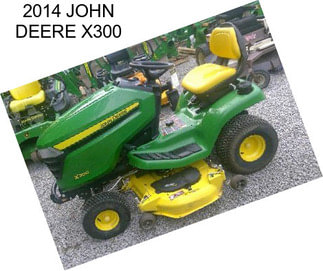 2014 JOHN DEERE X300