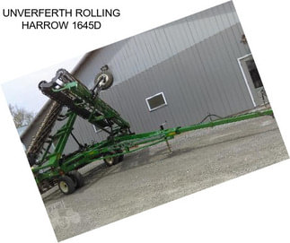 UNVERFERTH ROLLING HARROW 1645D