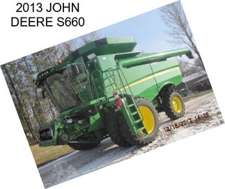 2013 JOHN DEERE S660