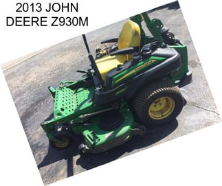 2013 JOHN DEERE Z930M