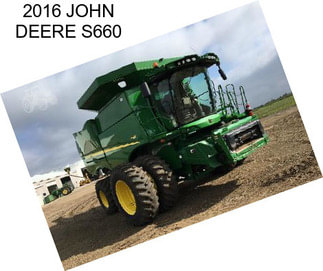 2016 JOHN DEERE S660