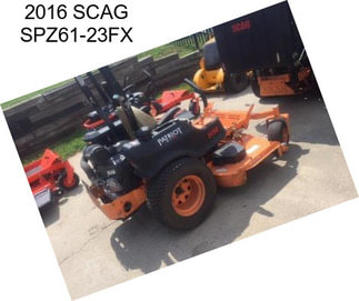 2016 SCAG SPZ61-23FX