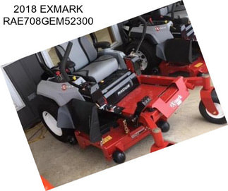 2018 EXMARK RAE708GEM52300