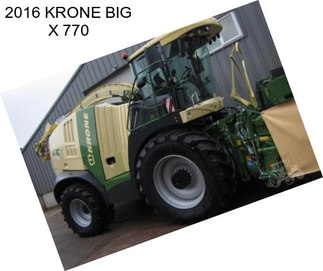 2016 KRONE BIG X 770