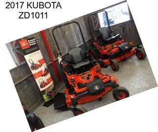 2017 KUBOTA ZD1011