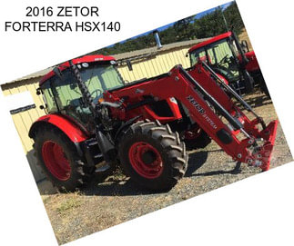 2016 ZETOR FORTERRA HSX140