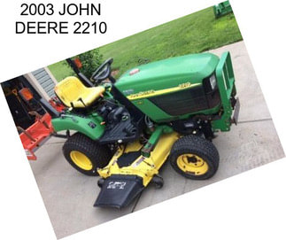 2003 JOHN DEERE 2210