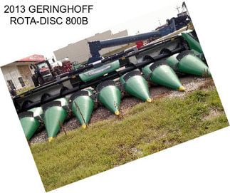 2013 GERINGHOFF ROTA-DISC 800B