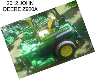 2012 JOHN DEERE Z920A