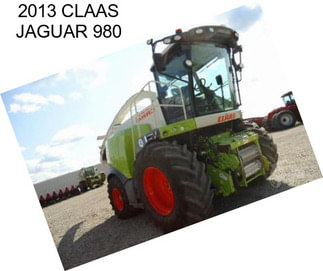 2013 CLAAS JAGUAR 980