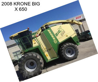 2008 KRONE BIG X 650