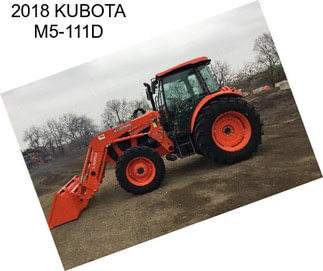 2018 KUBOTA M5-111D