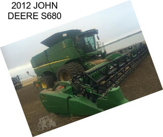 2012 JOHN DEERE S680