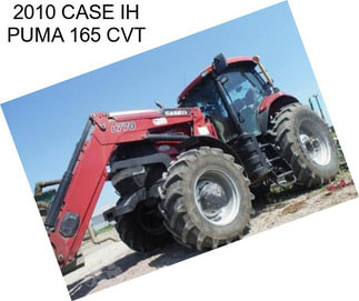 2010 CASE IH PUMA 165 CVT