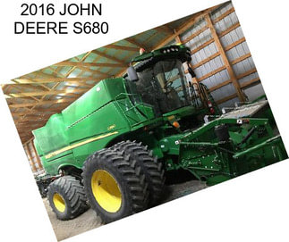 2016 JOHN DEERE S680