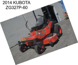2014 KUBOTA ZG327P-60