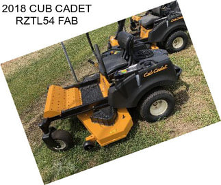 2018 CUB CADET RZTL54 FAB