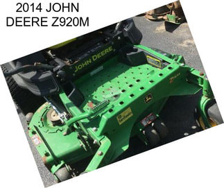 2014 JOHN DEERE Z920M