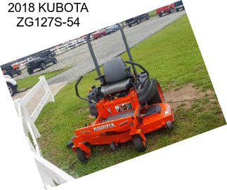 2018 KUBOTA ZG127S-54