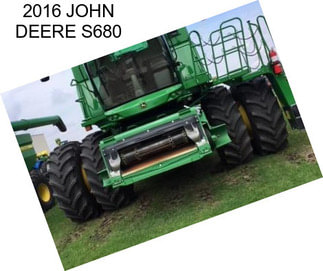 2016 JOHN DEERE S680