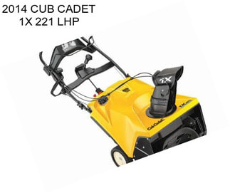 2014 CUB CADET 1X 221 LHP