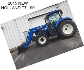 2015 NEW HOLLAND T7.190