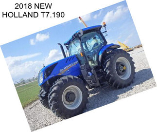 2018 NEW HOLLAND T7.190
