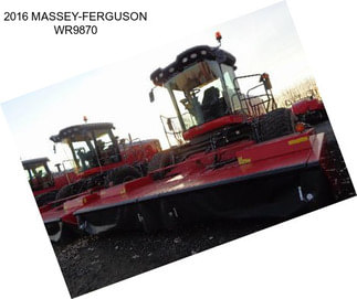 2016 MASSEY-FERGUSON WR9870