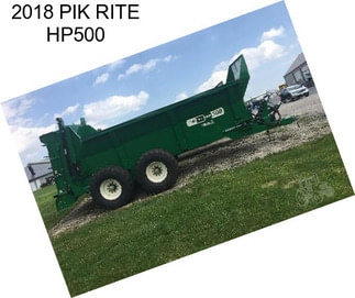 2018 PIK RITE HP500