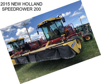 2015 NEW HOLLAND SPEEDROWER 200