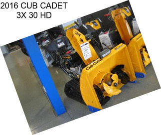 2016 CUB CADET 3X 30 HD