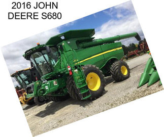 2016 JOHN DEERE S680