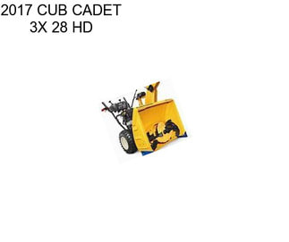 2017 CUB CADET 3X 28 HD