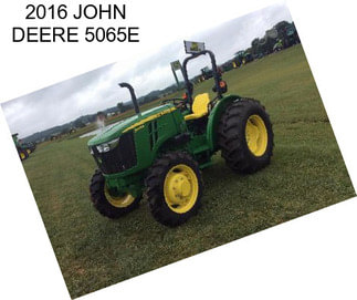 2016 JOHN DEERE 5065E