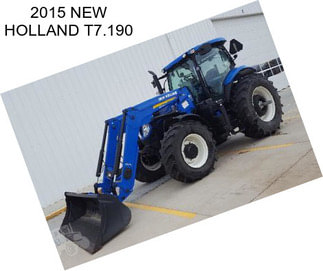 2015 NEW HOLLAND T7.190