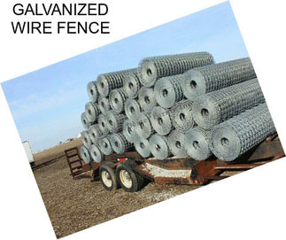 GALVANIZED WIRE FENCE