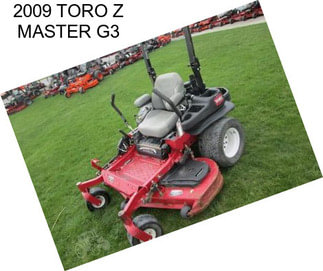 2009 TORO Z MASTER G3